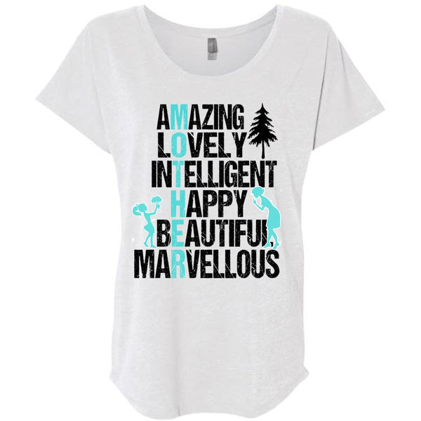 Amazing Lovely Intelligent Happy T Shirt, I Love Mom T Shirt, Awesome T-Shirts