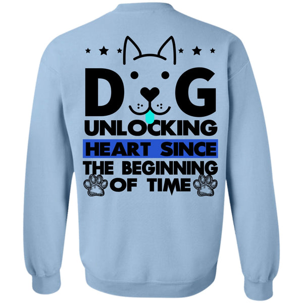 I Love My Dog T Shirt, Dog Unlocking Heart Sweatshirt