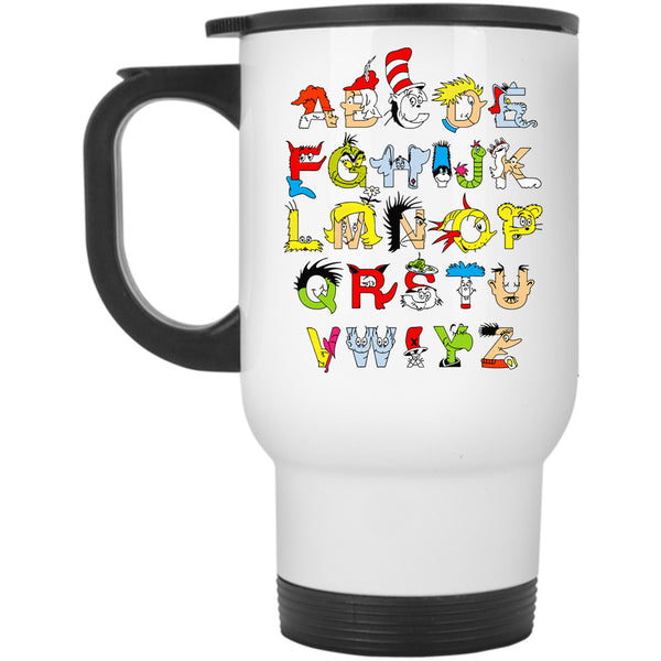 Cool Letter Read Across America Day Mug, Happy Birthday Dr. Seuss Cup