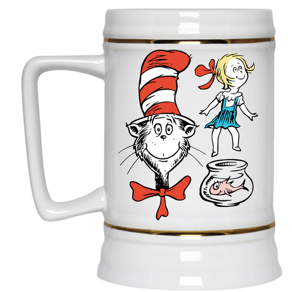 Read Across America Day Cup, Mr. Seuss Mug, The Cat In The Hat Cup