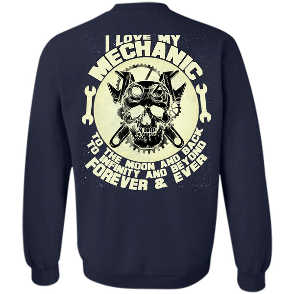 Being A Mechanic T Shirt, Moon And Back Sweatshirt