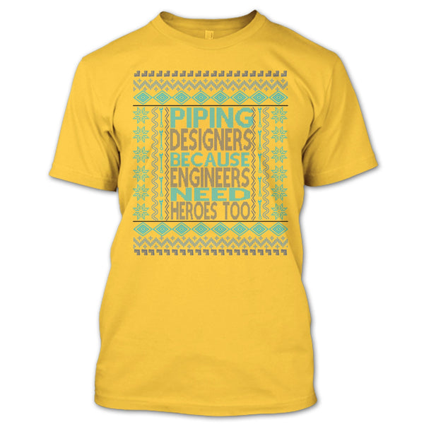 Piping Designers T Shirt, Coolest Merry Christmas Gift T Shirt