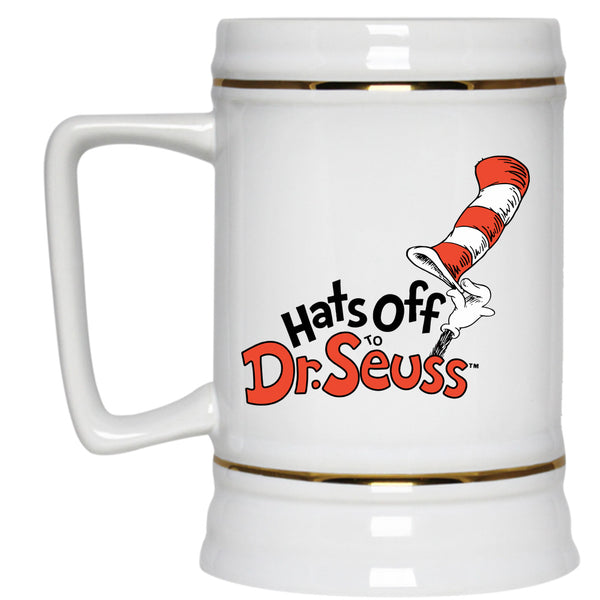 Hats Off To Dr. Seuss Mug, Read Across America Cup, Cool Dr. Seuss Mug
