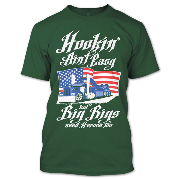 A black t-shirt with the shopify logo