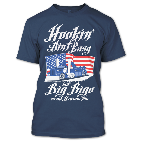 A black t-shirt with the shopify logo