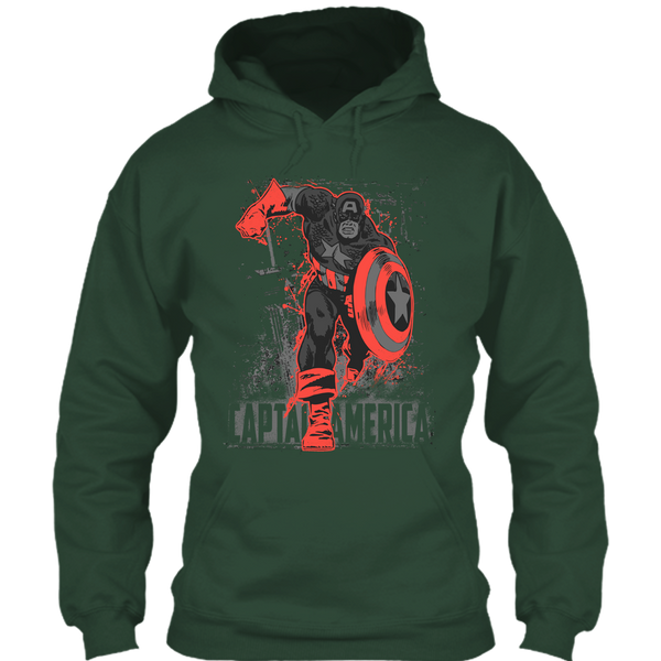 A black t-shirt with the shopify logo