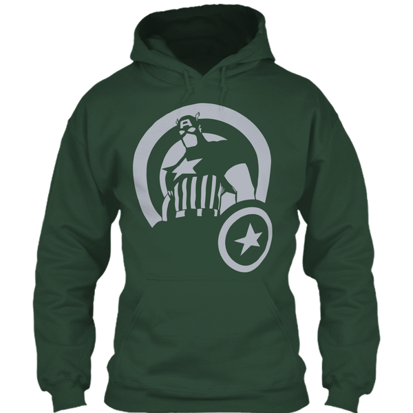 A black t-shirt with the shopify logo