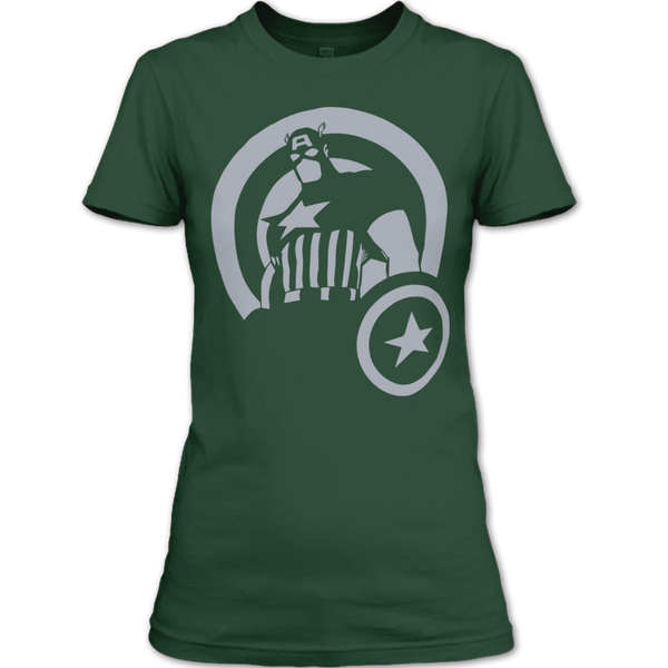 A black t-shirt with the shopify logo