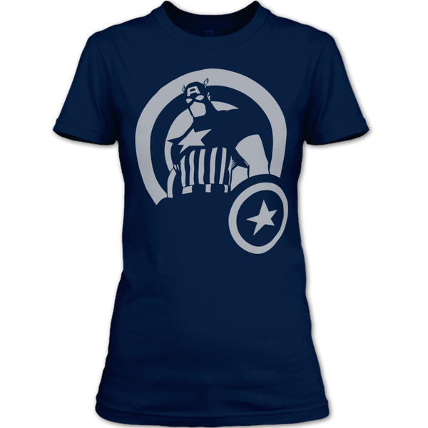 A black t-shirt with the shopify logo