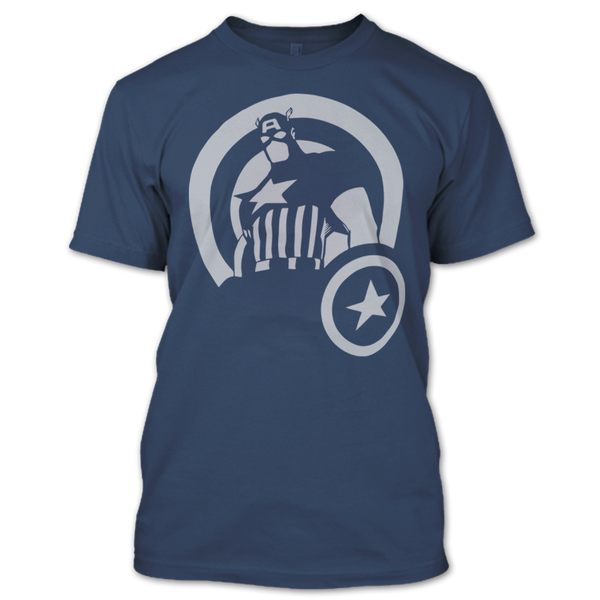 A black t-shirt with the shopify logo