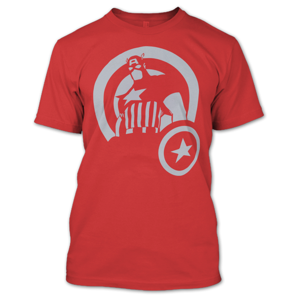 A black t-shirt with the shopify logo