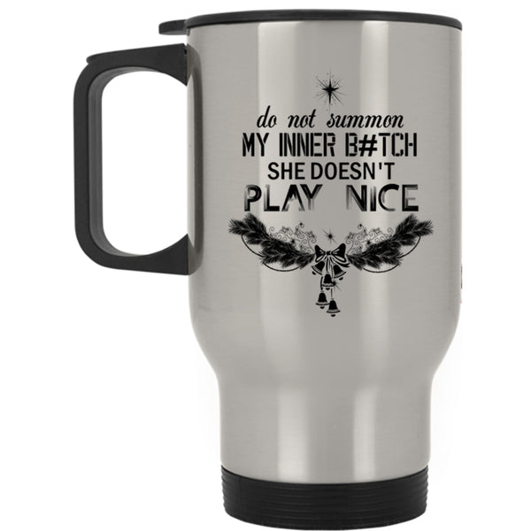 Christmas Family Vacation Travel Mug, She Doesn't Play Nice Mug