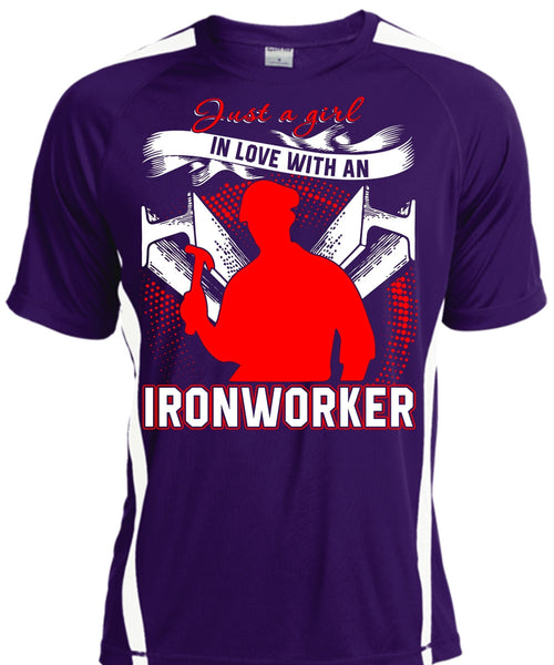 Just A Girl In Love With An Ironworker T Shirt, Being An Ironworker T Shirt, Cool Shirt