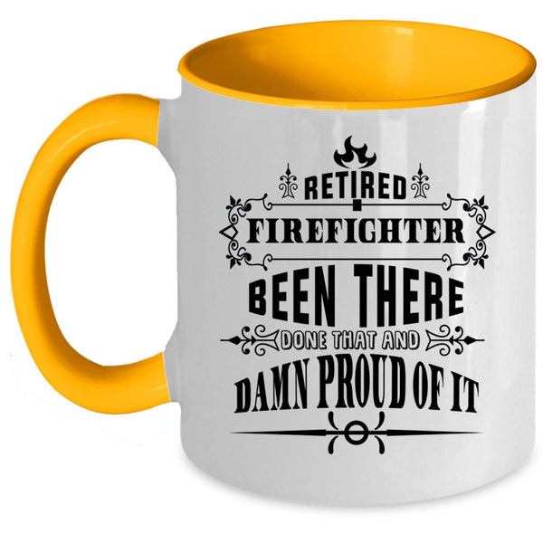 Awesome Firefighters Coffee Mug, Retired Firefighter Accent Mug