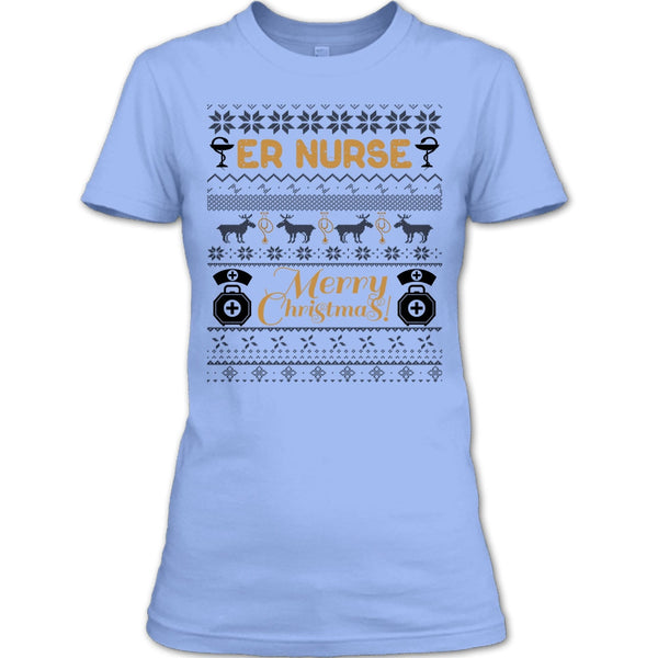 Er Nurse T Shirt, Gift For Merry Christmas T Shirt