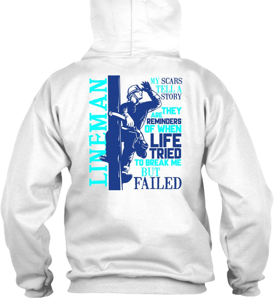 Lineman My Scars Tell A Story T Shirt, I Love Lineman T Shirt