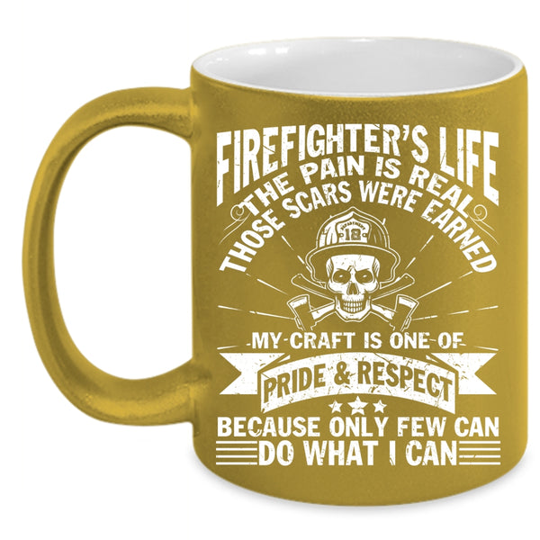 Firefighter's Life Coffee Mug, Cool Gift For Fireman Coffee Cup