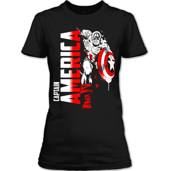 A black t-shirt with the shopify logo