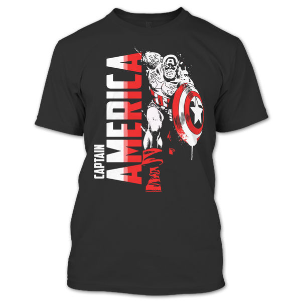 A black t-shirt with the shopify logo