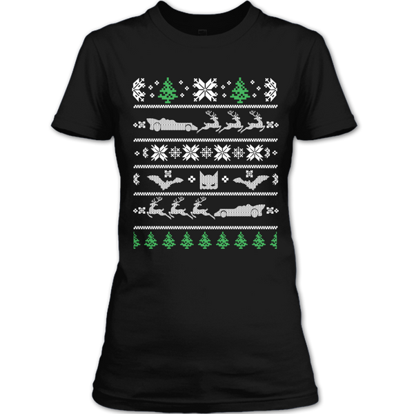 A black t-shirt with the shopify logo