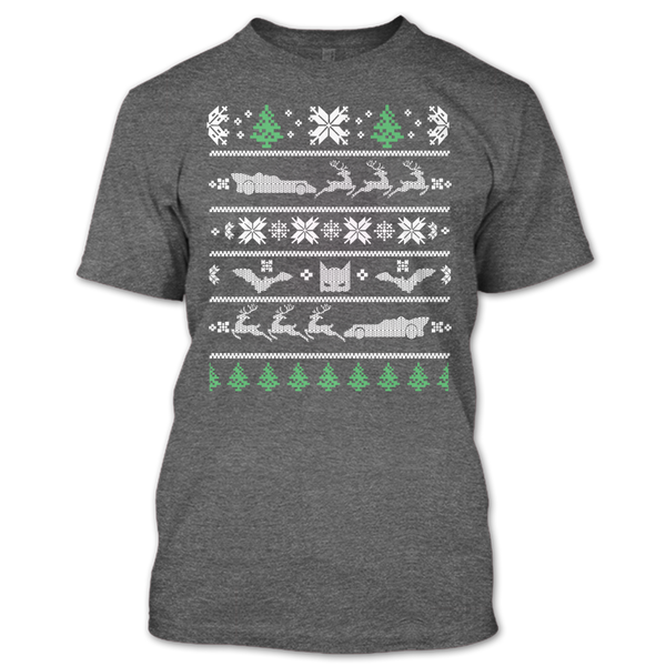 A black t-shirt with the shopify logo