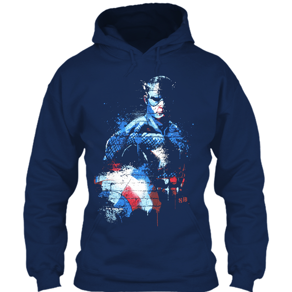 A black t-shirt with the shopify logo