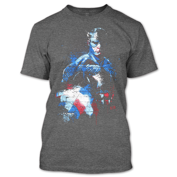 A black t-shirt with the shopify logo