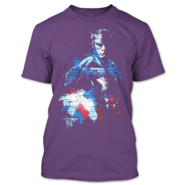 A black t-shirt with the shopify logo