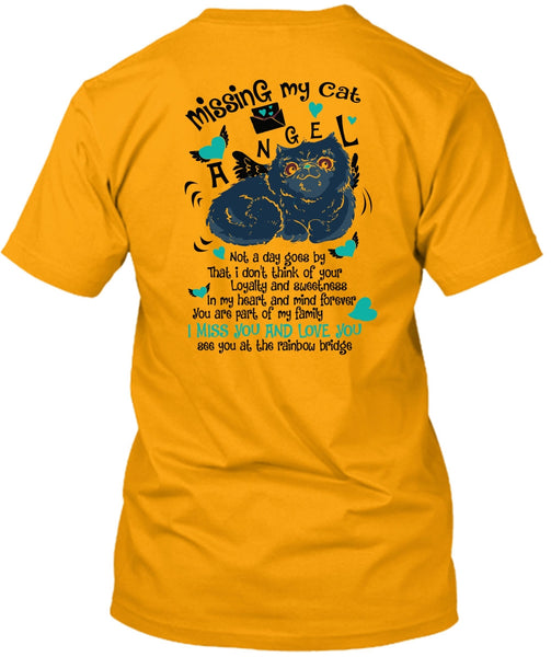 Missing My Cat Angel T Shirt, I Love My Cat T Shirt