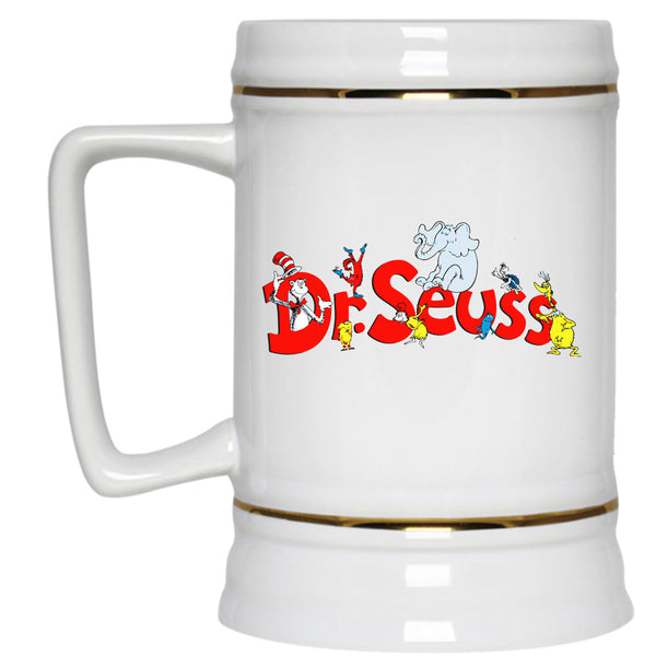 Funny Animals Dr. Seuss Cup, Read Across America Mug, Happy Birthday Dr. Seuss Cup