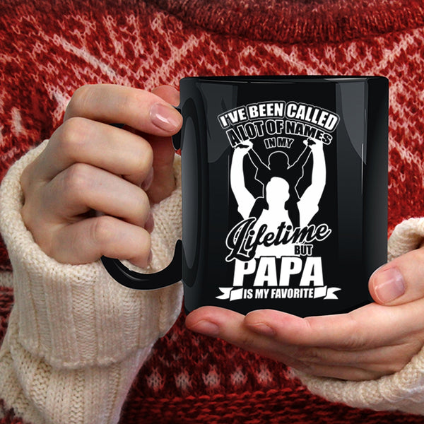 Papa Is My Favorite Names Coffee Mug, Awesome Papa Coffee Cup