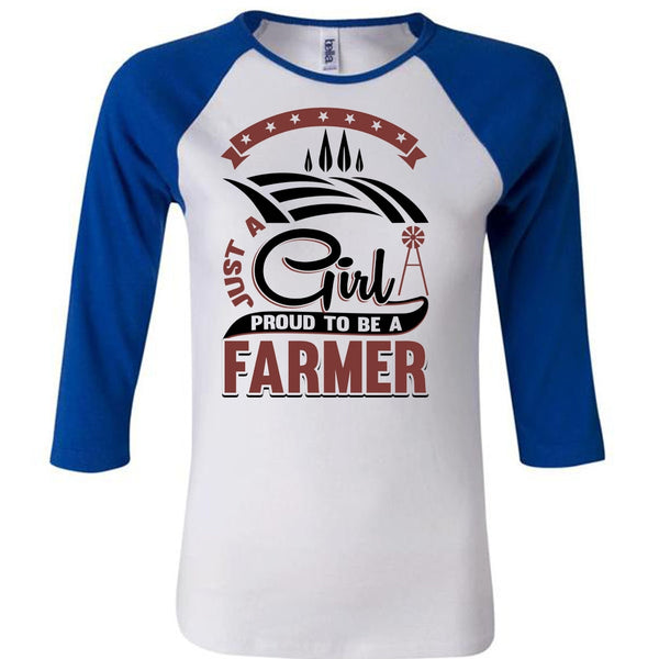 Just A Girl Proud To Be A Farmer T Shirt, I Love Farming T Shirt, Awesome T-Shirts