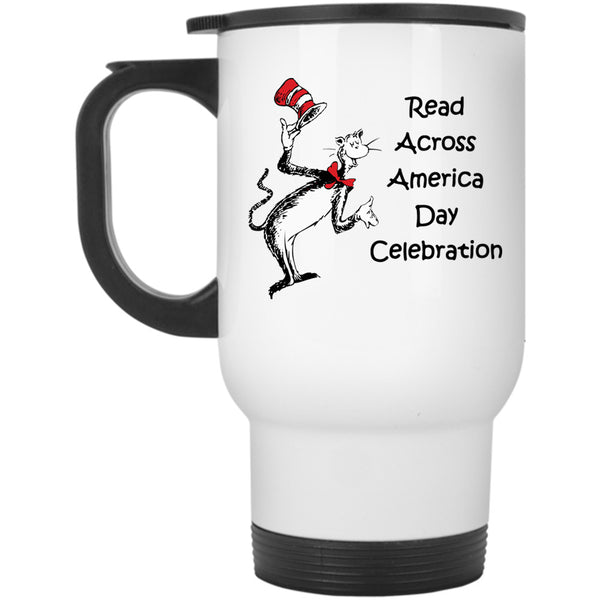 Read Across America Celebration Cup, Cool Cat In Hat Cup, Dr. Suess Mug
