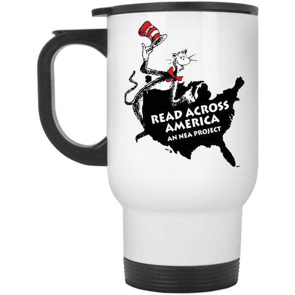 Read Across America An Nea Project Mug, Funny Cat In Hat Cup