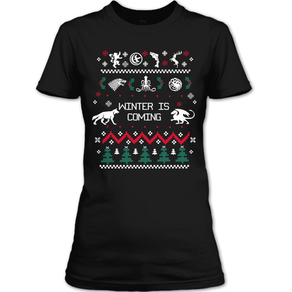 A black t-shirt with the shopify logo