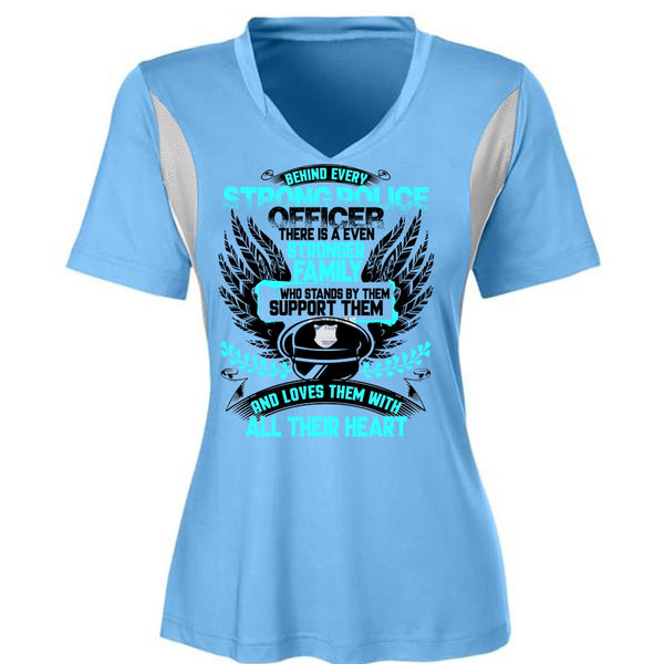 Behind Every Strong Police Officer T Shirt, I Love Police T Shirt, Awesome T-Shirts