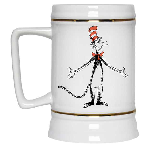 Cool Cat In Hat Cap, Read Across America Mug, Dr. Suess Cup