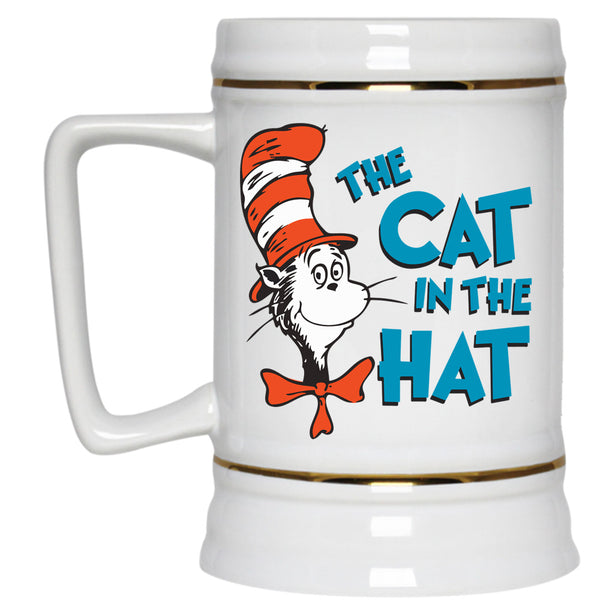 Cat In Hat Cup, Read Across America Mug, Happy Birth Day Dr. Suess Cup