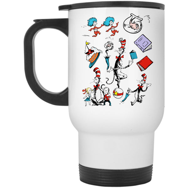 Thing 1 And Thing 2 Mug, Funny The Cat In The Hat Cup, Dr. Suess Mug