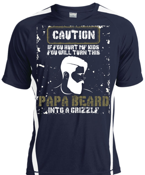 Papa Beard Into A Grizzly T Shirt, You Hurt My Kids T Shirt, Cool Shirt