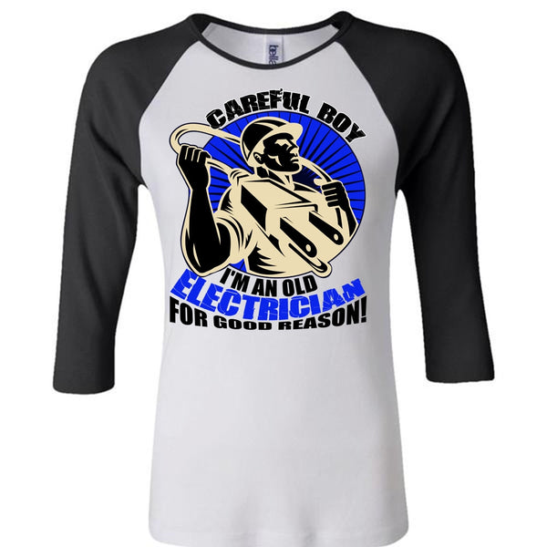 I'm An Old Electrician T Shirt, I Love Electrician T Shirt, Awesome T-Shirts