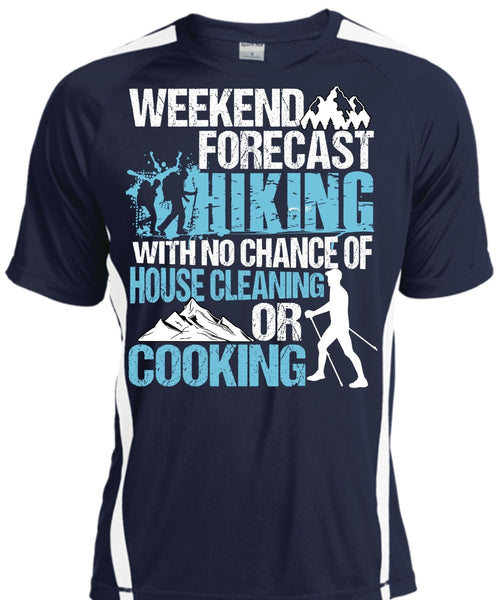 Weekend Forecast Hiking T Shirt, Cooking T Shirt, Cool Shirt