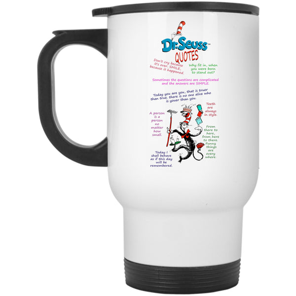 Dr. Suess Quotes Cup, Dr. Suess Mug, Funny Cat In Hat Cup