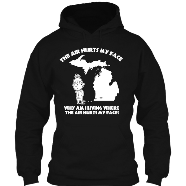 A black t-shirt with the shopify logo