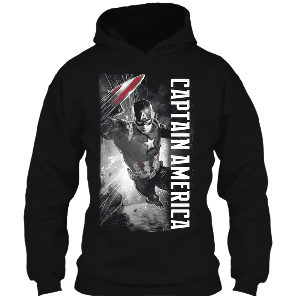 A black t-shirt with the shopify logo