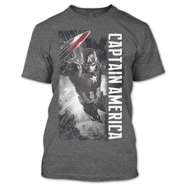 A black t-shirt with the shopify logo