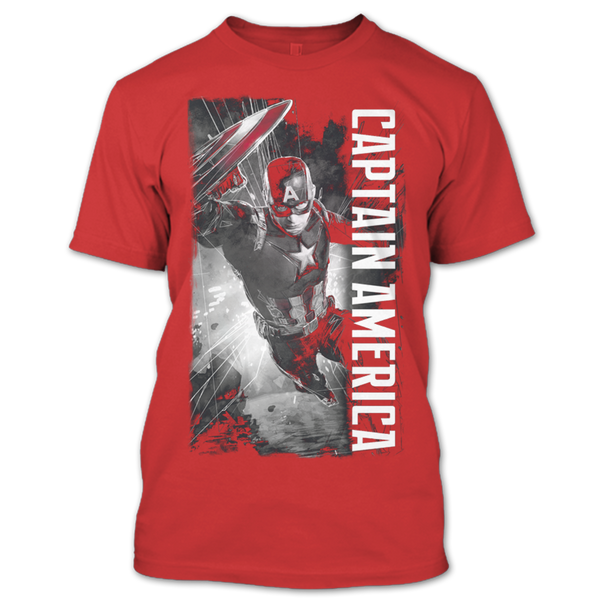 A black t-shirt with the shopify logo