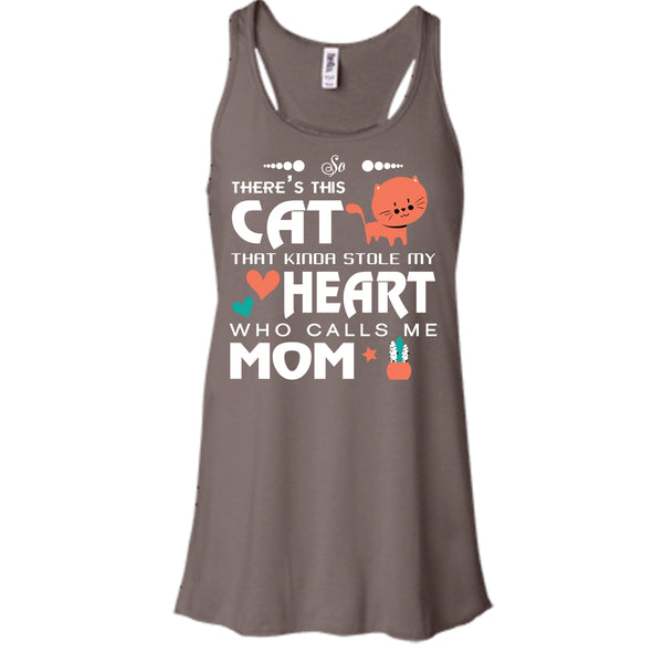 There's This Cat That Kinda Stole My Heart Shirt, Calls Me Mom Shirt