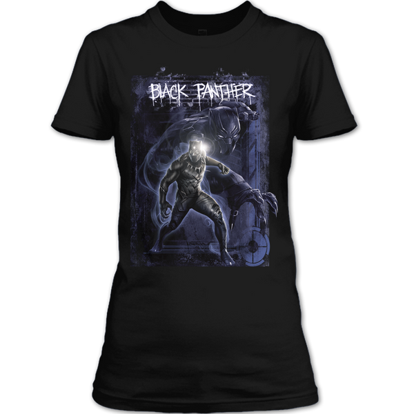 A black t-shirt with the shopify logo