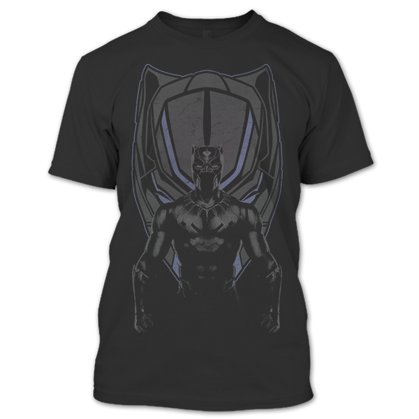 A black t-shirt with the shopify logo